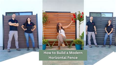 How to Build an Easy Modern Horizontal Fence Using a Slat .